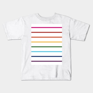 Thin Lines Rainbow Kids T-Shirt